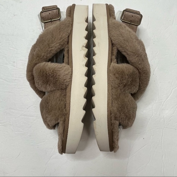 UGG Koolaburra Tan Fuzzy Slippers - Picture 5 of 7